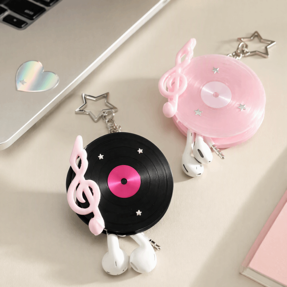 Cable Winder Keychain - Portachiavi a Forma di Disco in